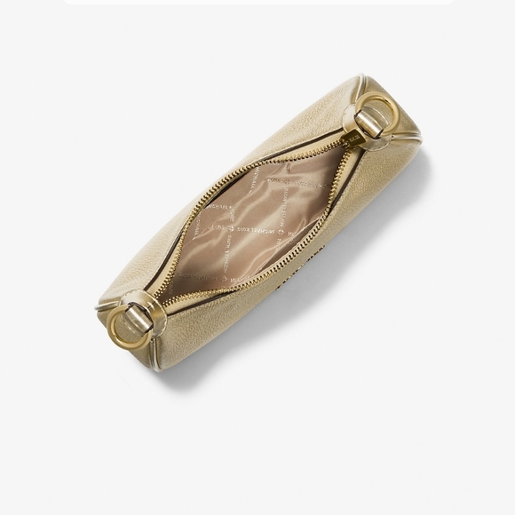 MICHAEL KORS Cora Medium Metallic Leather Shoulder Bag Gold - Picture 2 of 9